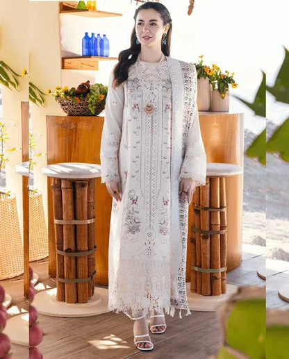 Qalamkaar QL-1023 Chikenkari Embroidered lawn 3pc