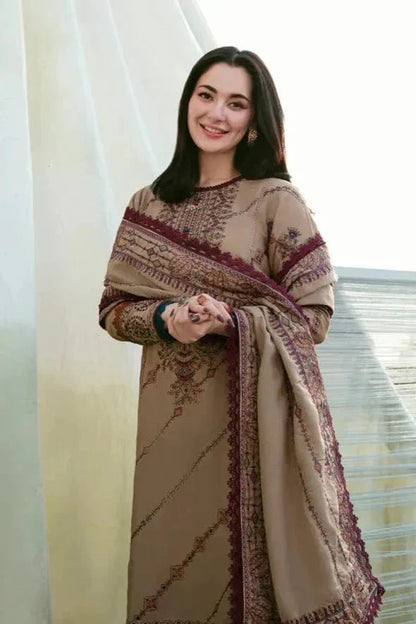 Florant Flo-185 Embroidered Dhanak 3pc