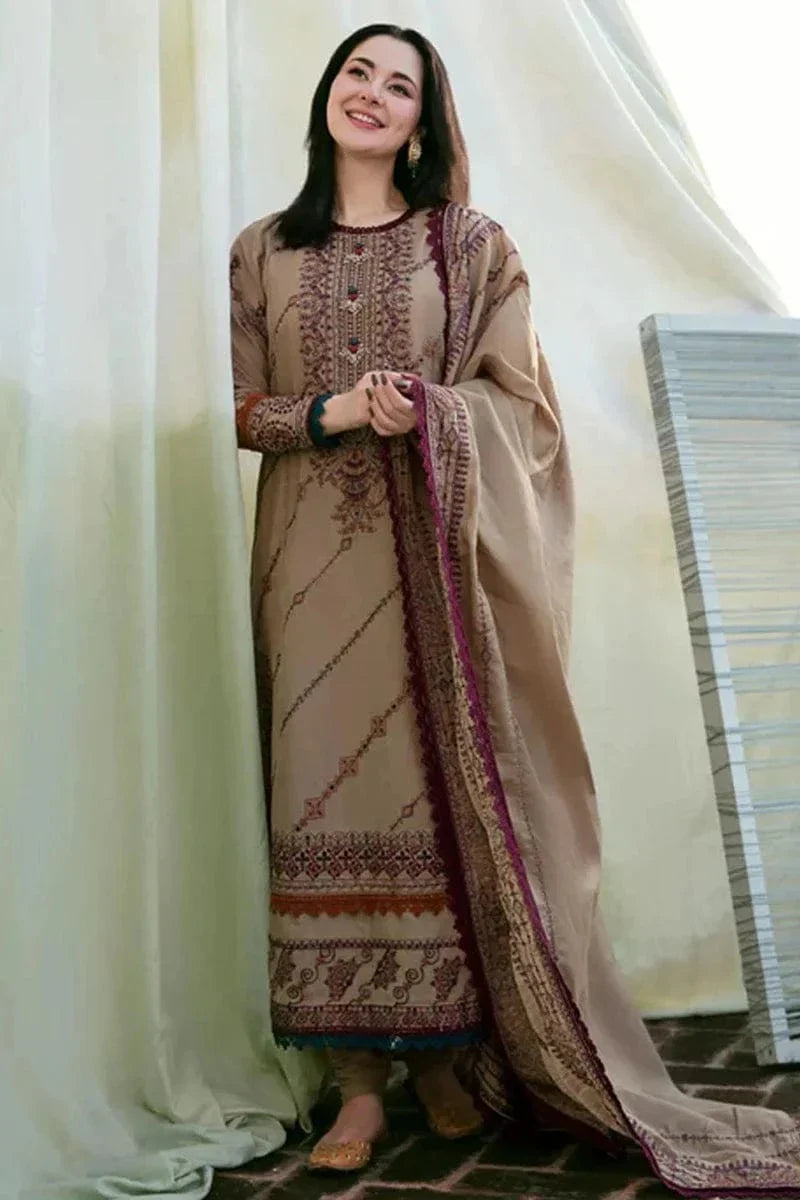 Florant Flo-185 Embroidered Dhanak 3pc