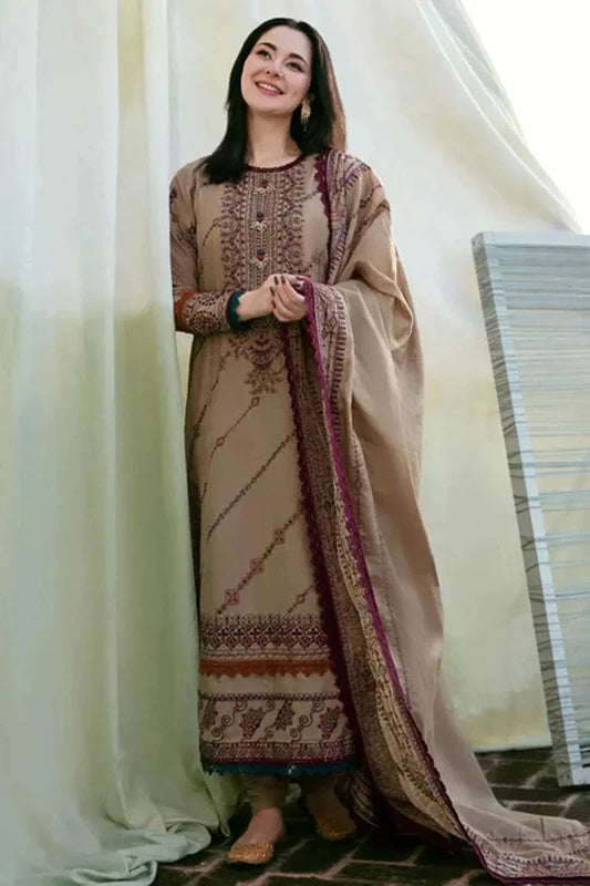 Florant Flo-185 Embroidered Dhanak 3pc