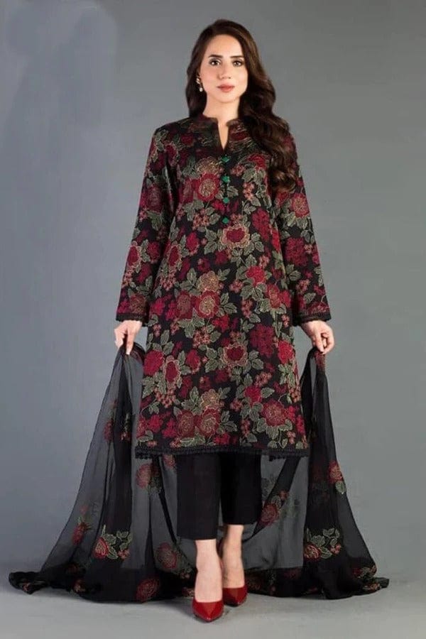 Bareeze D-345 Embroidered Lawn 3pc
