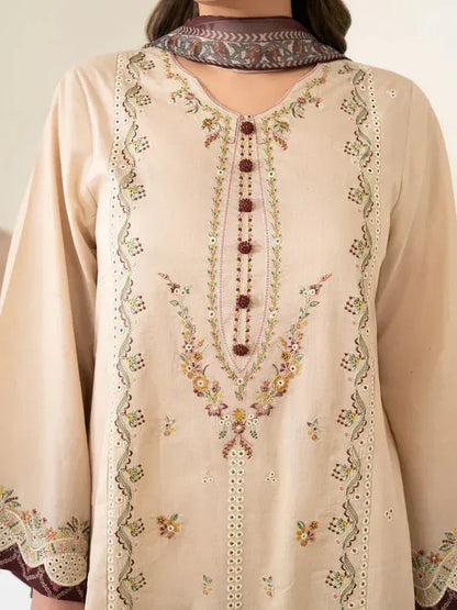 Sapphire D-299 Embroidered Dhanak 3pc