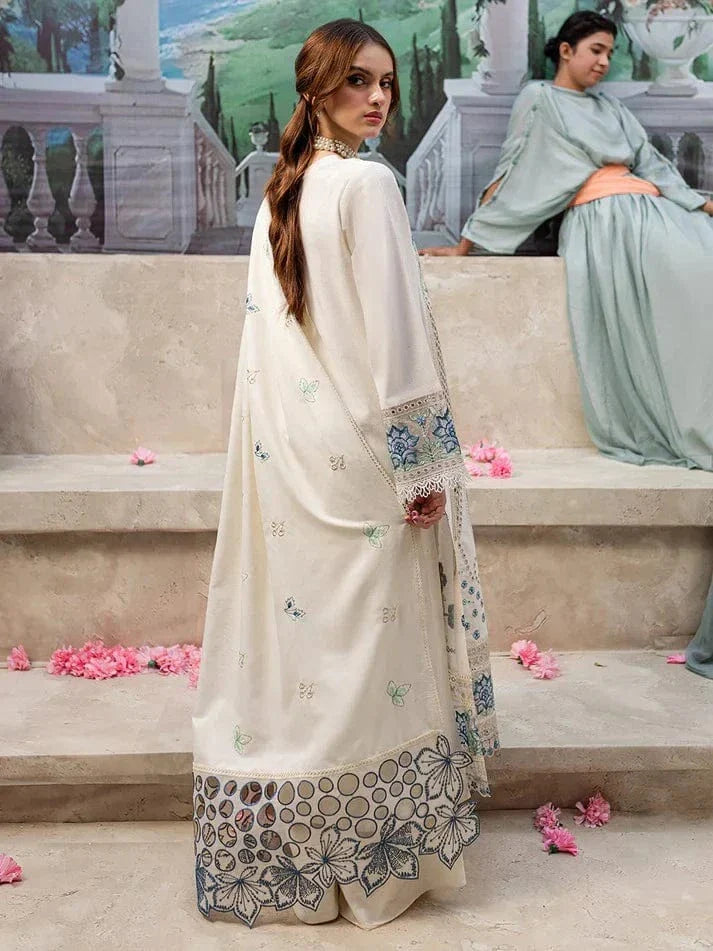 Qalamkaar QL-1024 Chikenkari Embroidered lawn 3pc