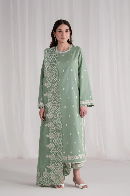 Florant FL-126 Embroidered Lawn 3pc