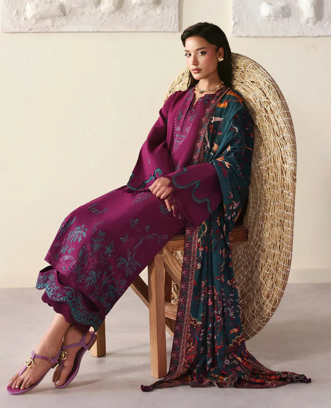Alizee Embroidered lawn 3pc Iz-267