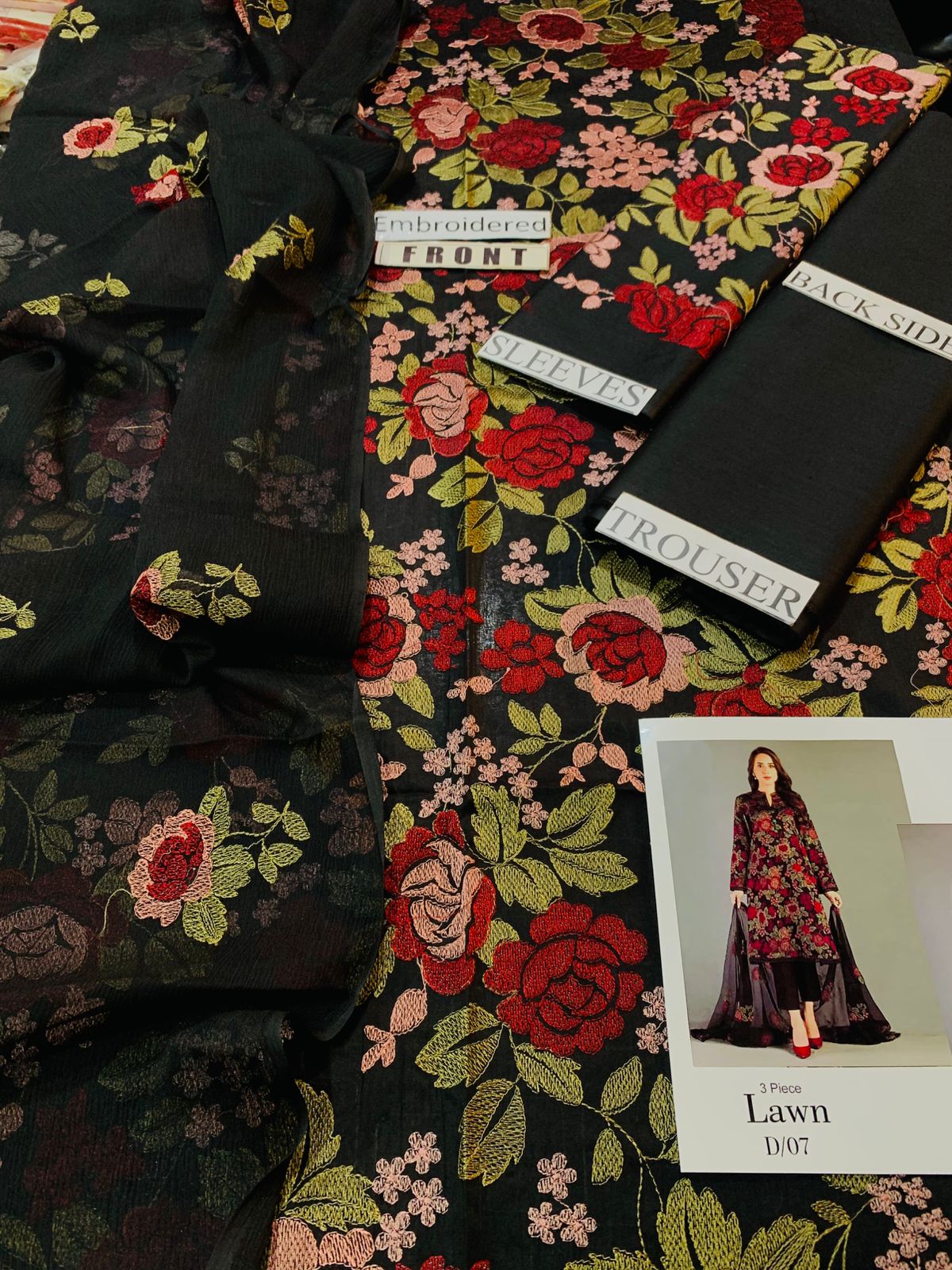 Bareeze Black EID Collection Embroidered (3P)Three Piece Lawn Collection