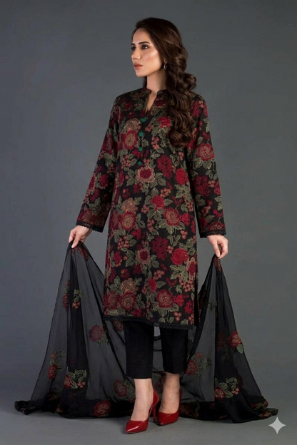 Bareeze Black EID Collection Embroidered (3P)Three Piece Lawn Collection