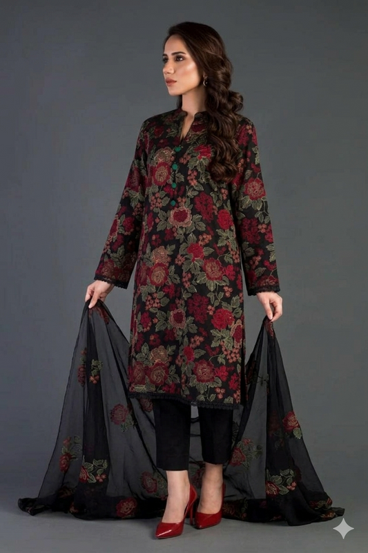 Bareeze Black EID Collection Embroidered (3P)Three Piece Lawn Collection