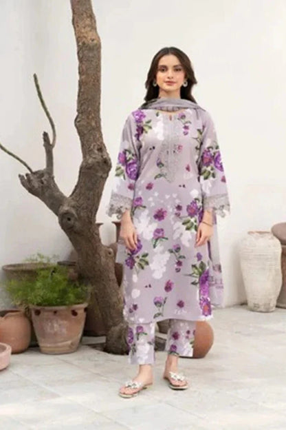 Sapphire D-803 Lawn Printed 3pc